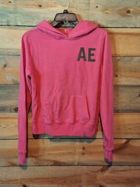 American Eagle Outfitters Pink AE Hooded Pullover